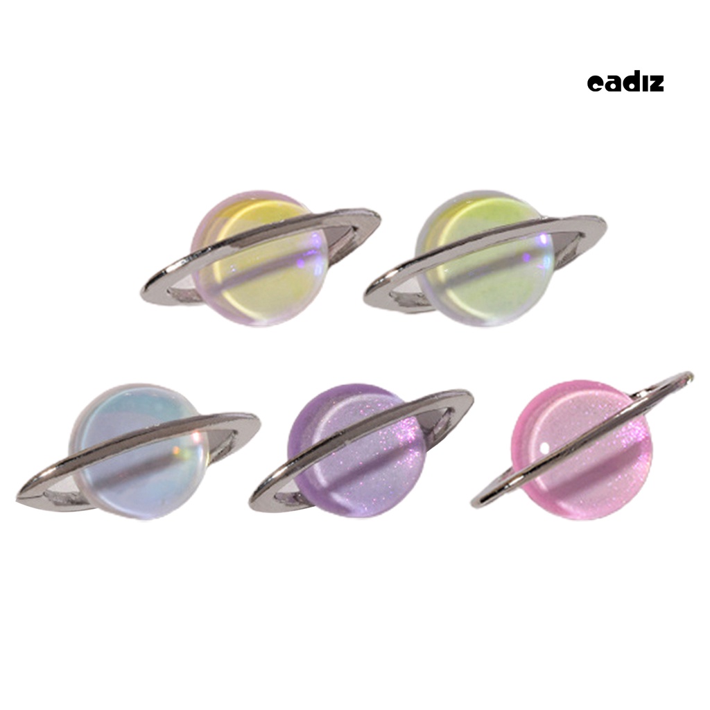 Bộ 10 Phụ Kiện Trang Trí Móng Tay Hình Hành Tinh 3D Lấp Lánh Dành Cho Nữ