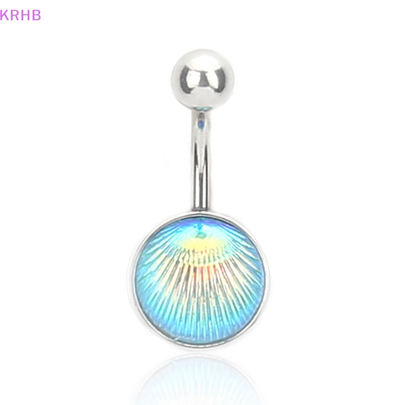 Khuyên Rốn Tròn Bằng Thép Không Gỉ Nhiều Màu Sắc Thời Trang Cho Nữ Mới