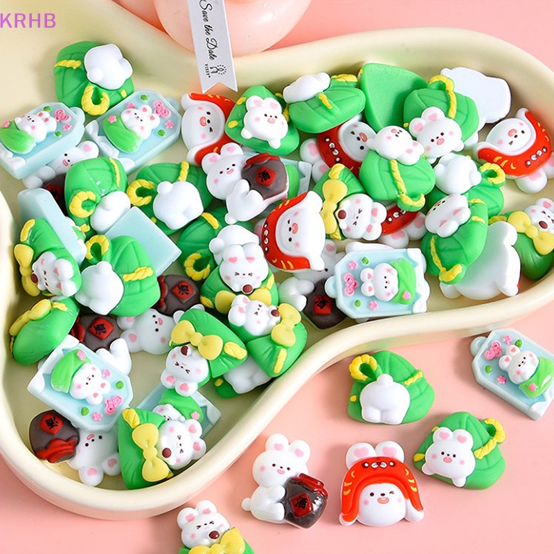 Set 5 Kẹp Tóc Nhựa Hình Thỏ Dễ Thương Cho Nữ Mới