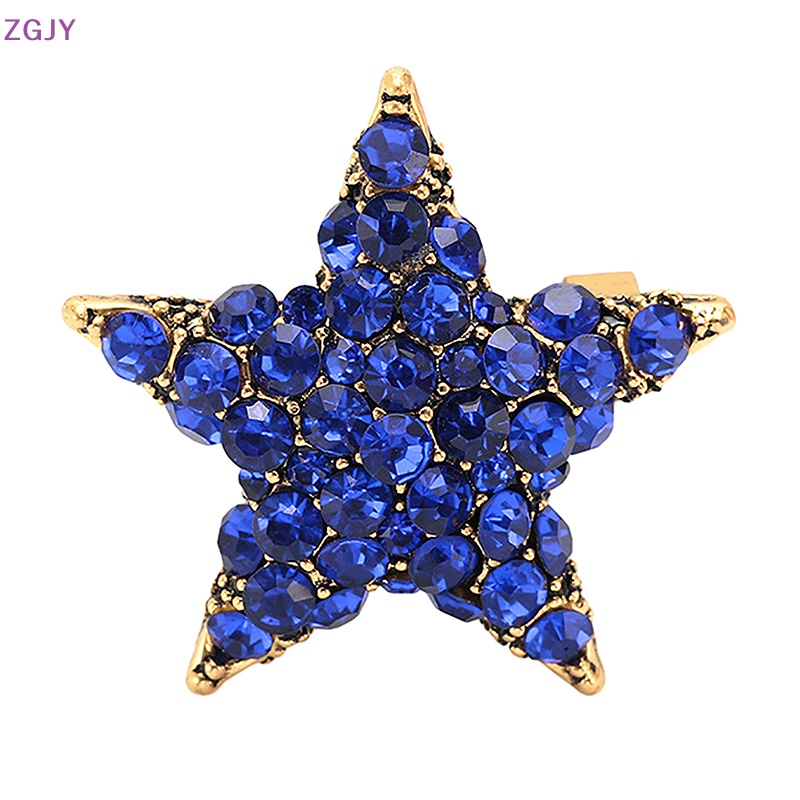 Ghim Cài Áo Hình Ngôi Sao Năm Cánh Đính Đá Thời Trang Cho Nữ Mới