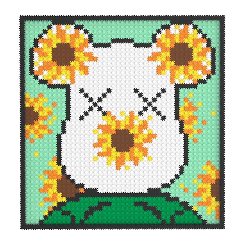 Đồ Chơi Khối Xây Dựng Hình Chú Gấu Bằng Nhựa Ppixel