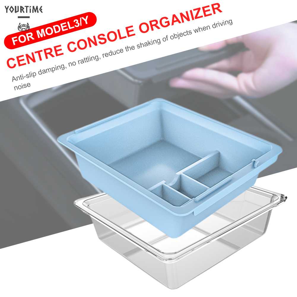 Hộp Đựng Đồ Gắn Tay Vịn Xe Hơi Chống Trượt Tiện Dụng Cho Tesla Model 3 Y