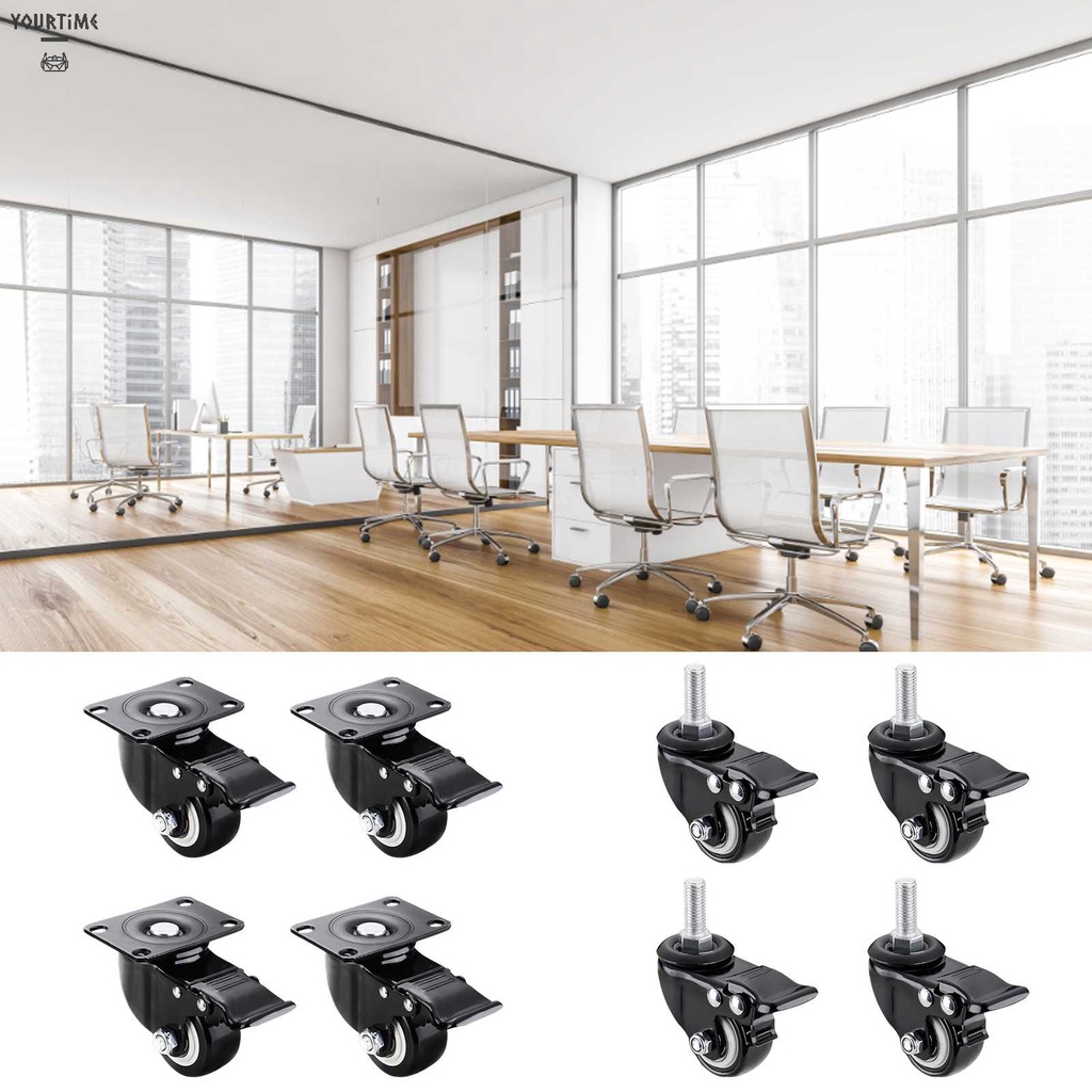 Set 4 Bánh Xe Kèm Phanh 2inch Chuyên Dụng Cho Đồ Nội Thất