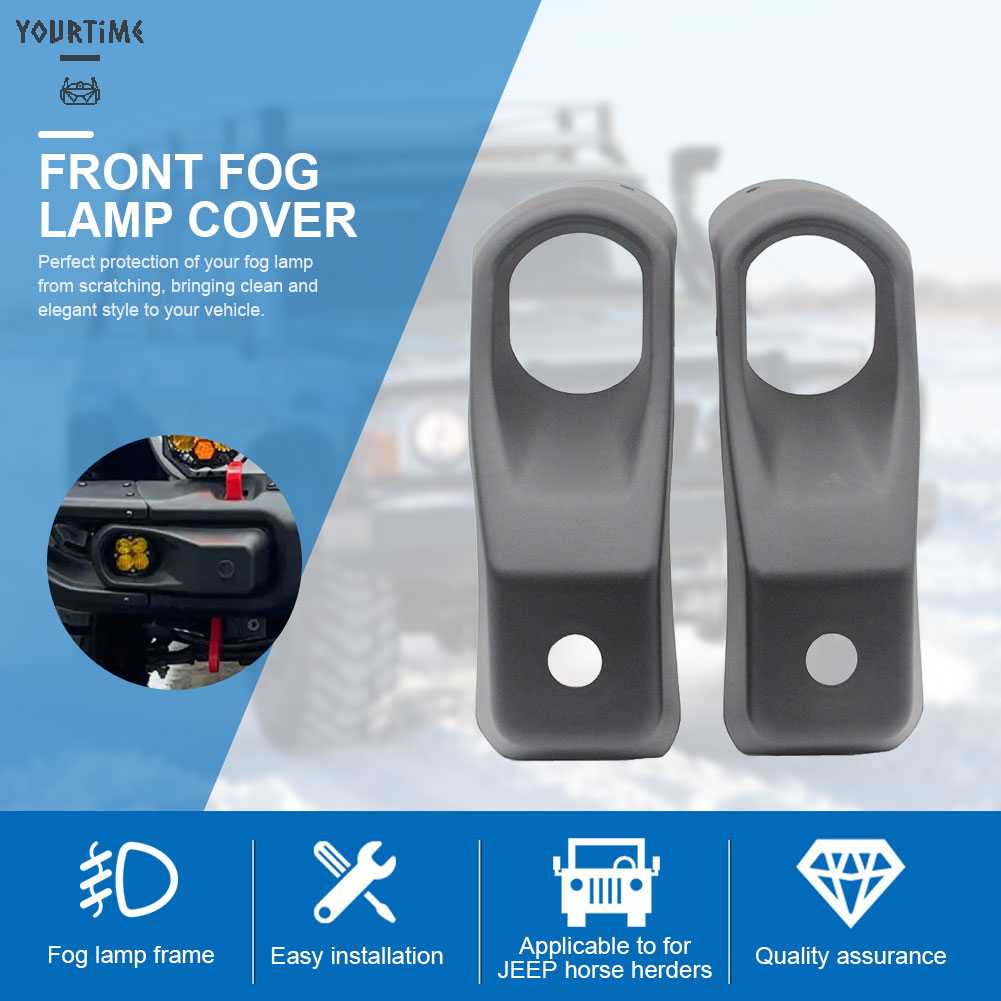 Bộ 2 Khung Nhựa ABS Bảo Vệ Đèn Pha Xe Hơi Jeep Wrangler