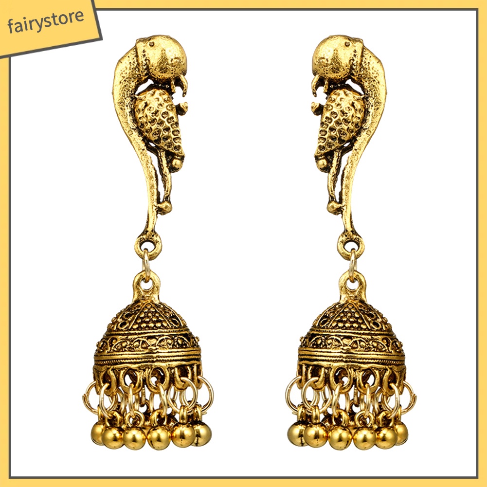 Bông Tai Hình Chim Công / Bóng Tròn Phong Cách Cổ Điển Thời Trang Cho Nữ