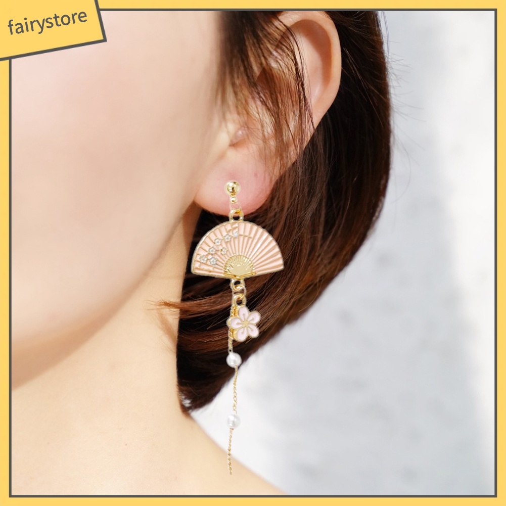 Bông Tai Mạ Bạc Hình Mèo Đính Hoa Thời Trang Cho Nữ