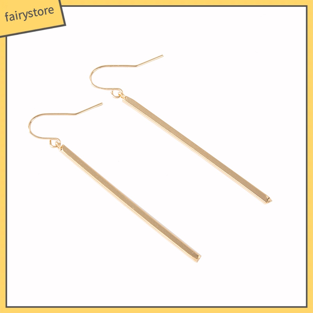 1 Cặp Bông Tai Dáng Dài Mặt Hình Giọt Nước Thời Trang Cho Nữ