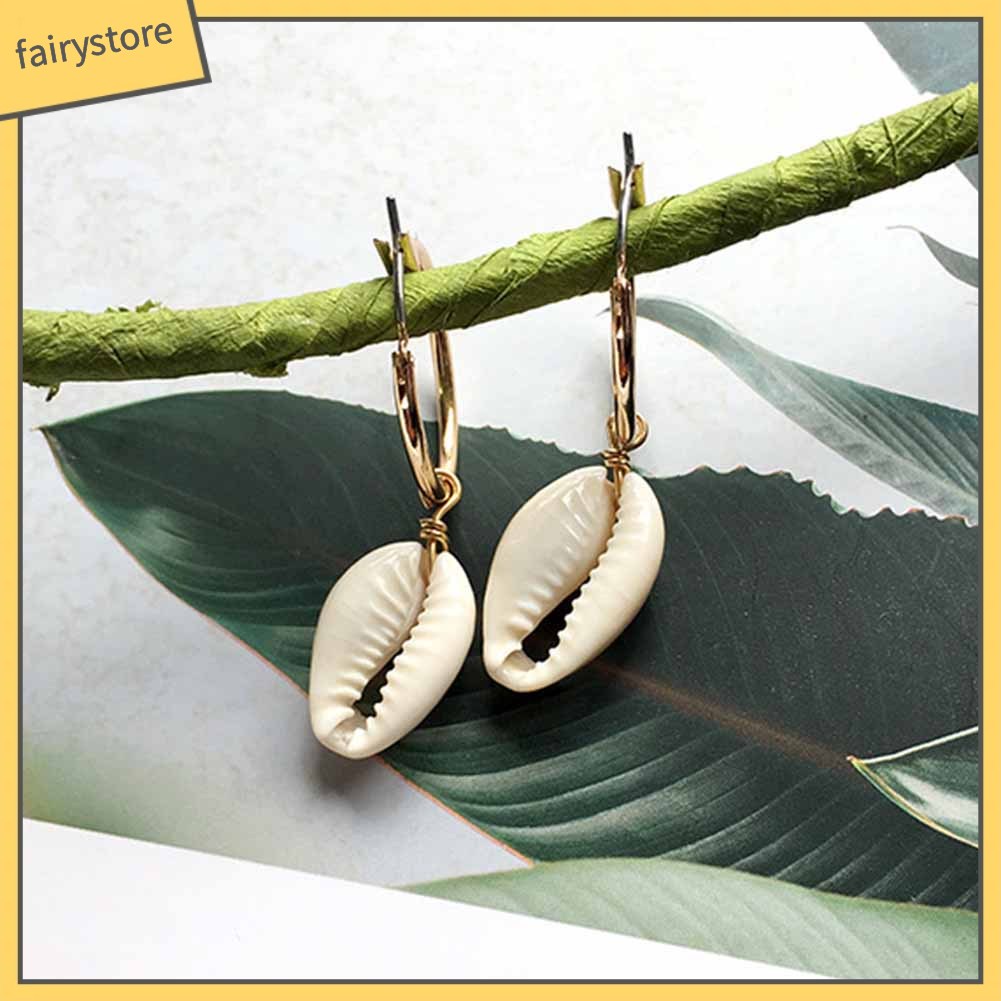 Bông Tai Hình Vỏ Sò Thời Trang Dành Cho Nữ