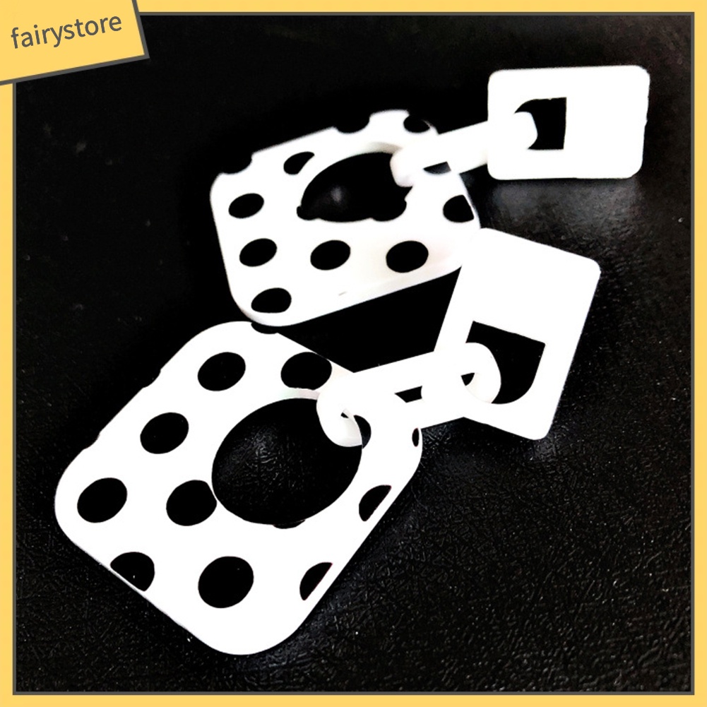 Bông Tai Hình Học Họa Tiết Chấm Bi Thời Trang Cho Nữ