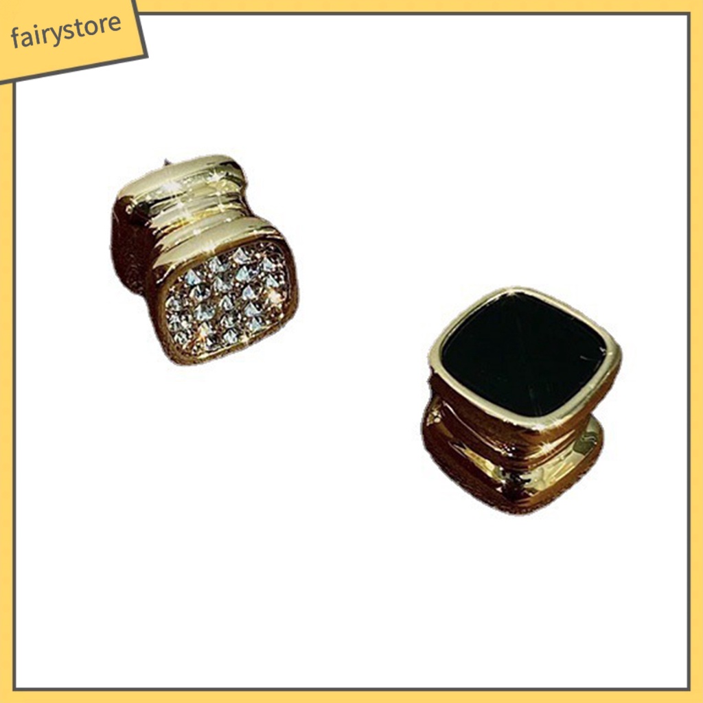 1 Đôi Bông Tai Đính Kim Cương Giả Không Cần Xỏ Lỗ Dành Cho Nữ