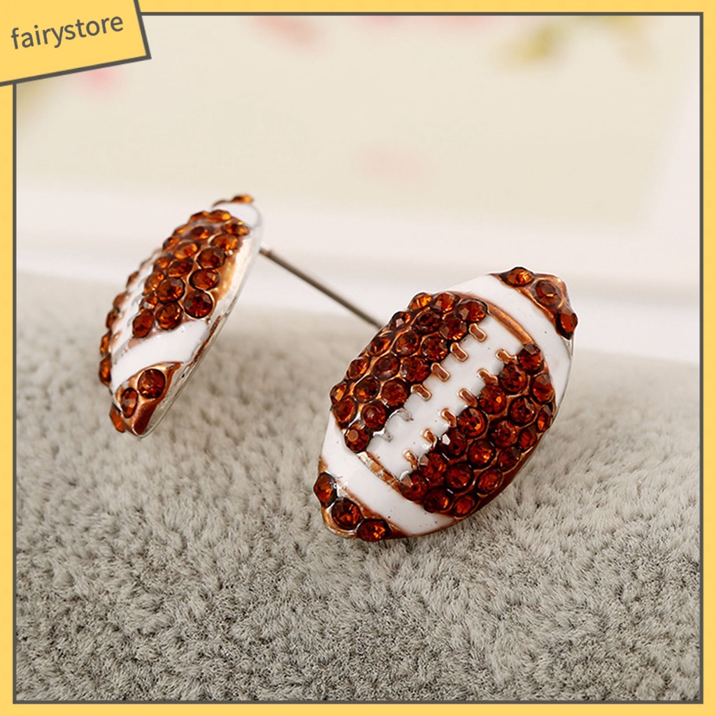 1 Đôi Bông Tai Đính Đá Thời Trang