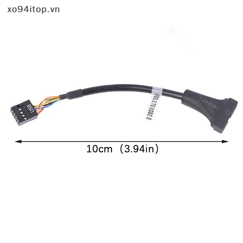 Dây Cáp Nối Bo Mạch Chủ 20 Pin USB 3.0 Female Sang USB 2.0 Male VN
