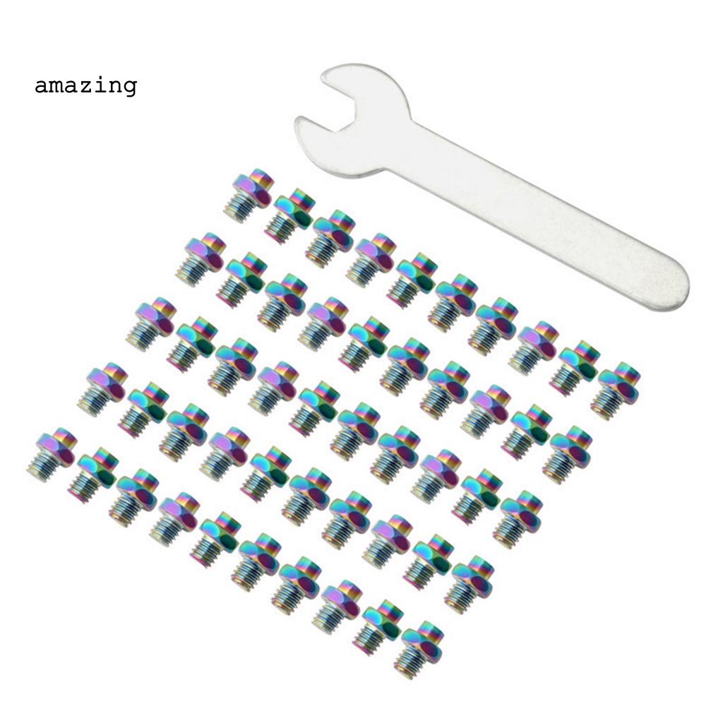 Bộ 50 Đinh Ốc Mqzi M4 Gắn Bàn Đạp Xe Đạp Leo Núi Chống Trượt Siêu Nhẹ