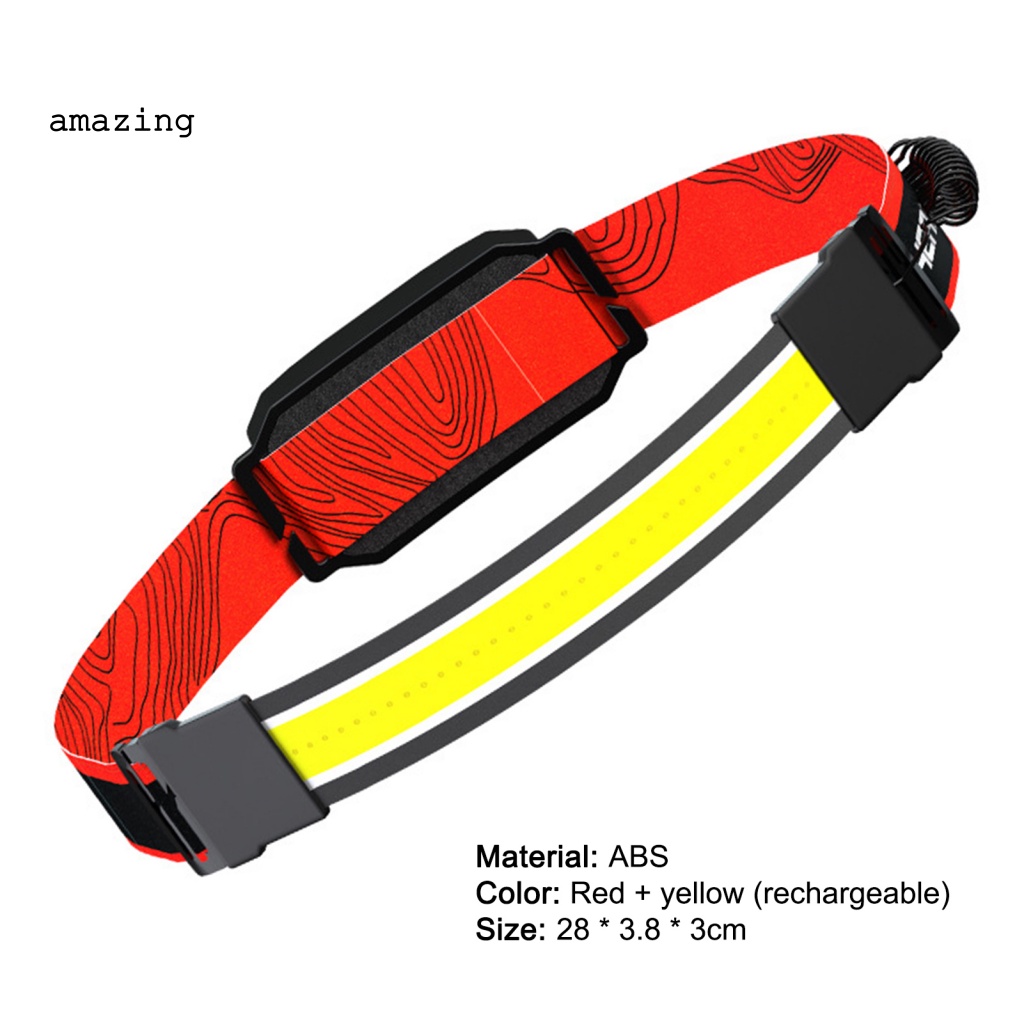 Đèn LED COB Đeo Đầu Bằng Nhựa ABS Bền Chống Nước Thoải Mái Khi Chạy Bộ