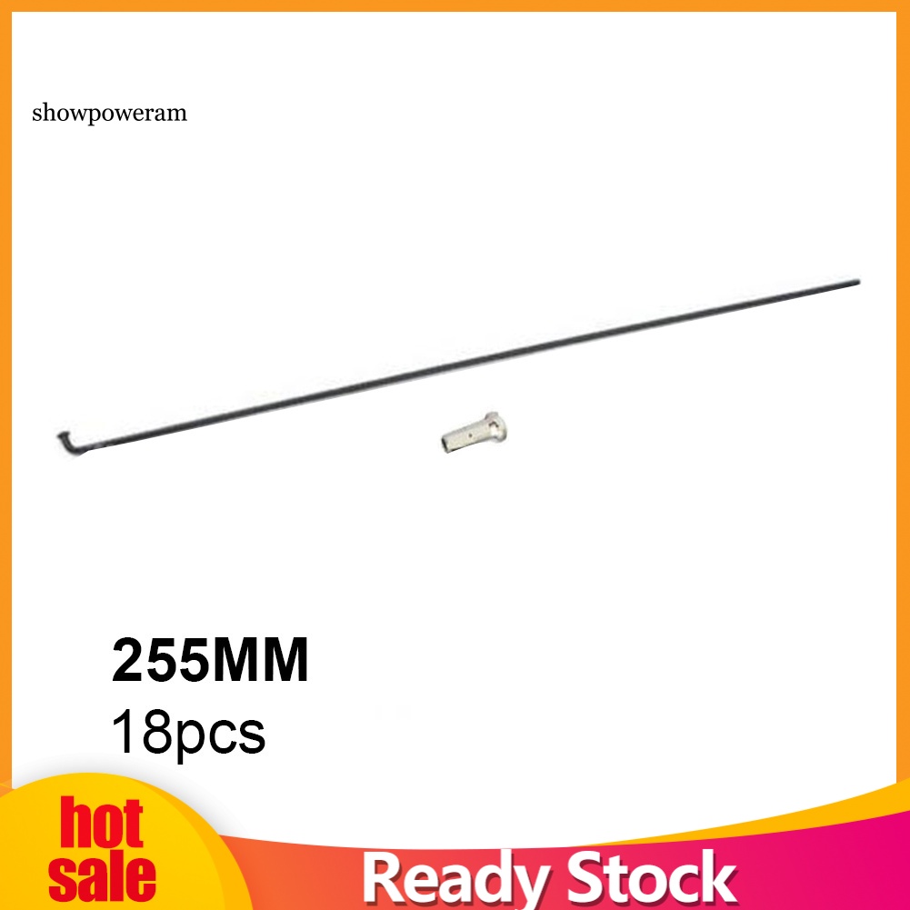 18 Cái Căm Xe Đạp Bằng Thép 251mm-269mm Kèm Nắp Đậy