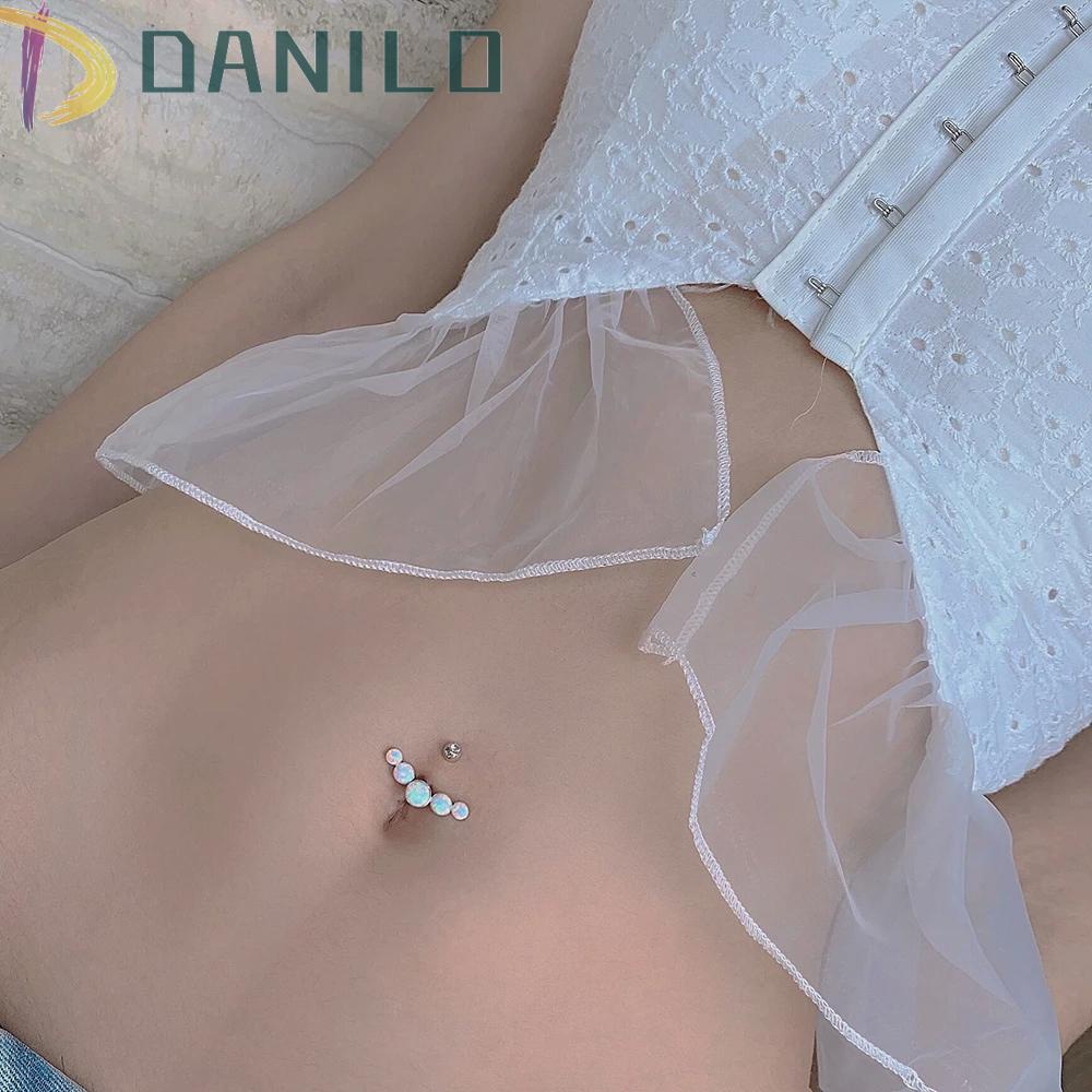 Khuyên Rốn Đính Đá Pha Lê DANILO Thời Trang Mới Cho Nam Nữ