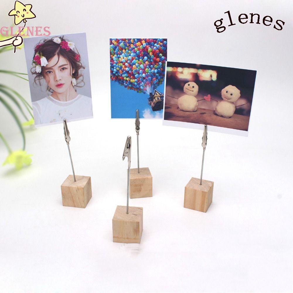 Đế Gỗ Đựng Thẻ Ghi Chú Thủ Công Thiết Kế Đơn Giản