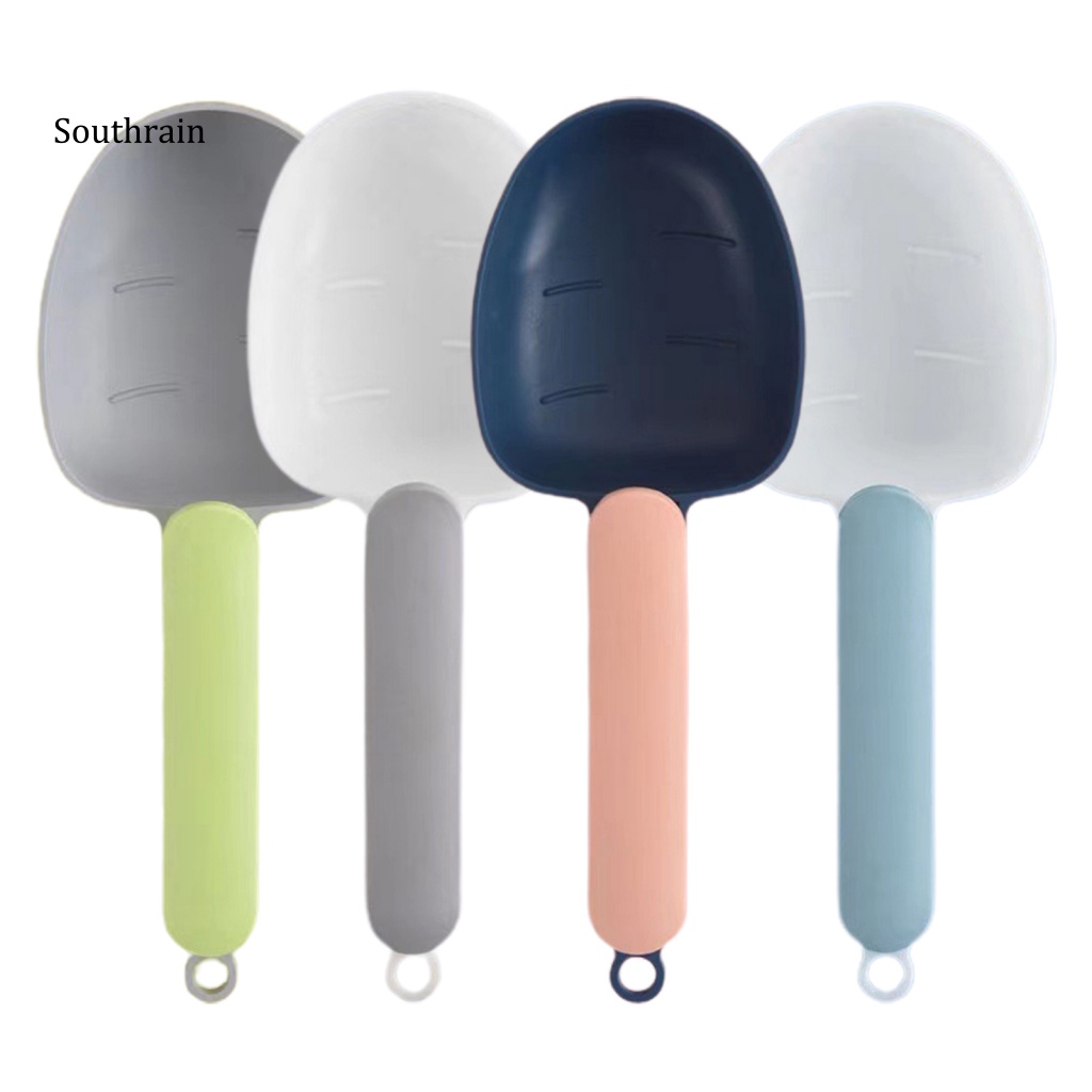 Bộ 2 Muỗng Xúc Thức Ăn Cho Thú Cưng Tay Cầm Dài Thoải Mái