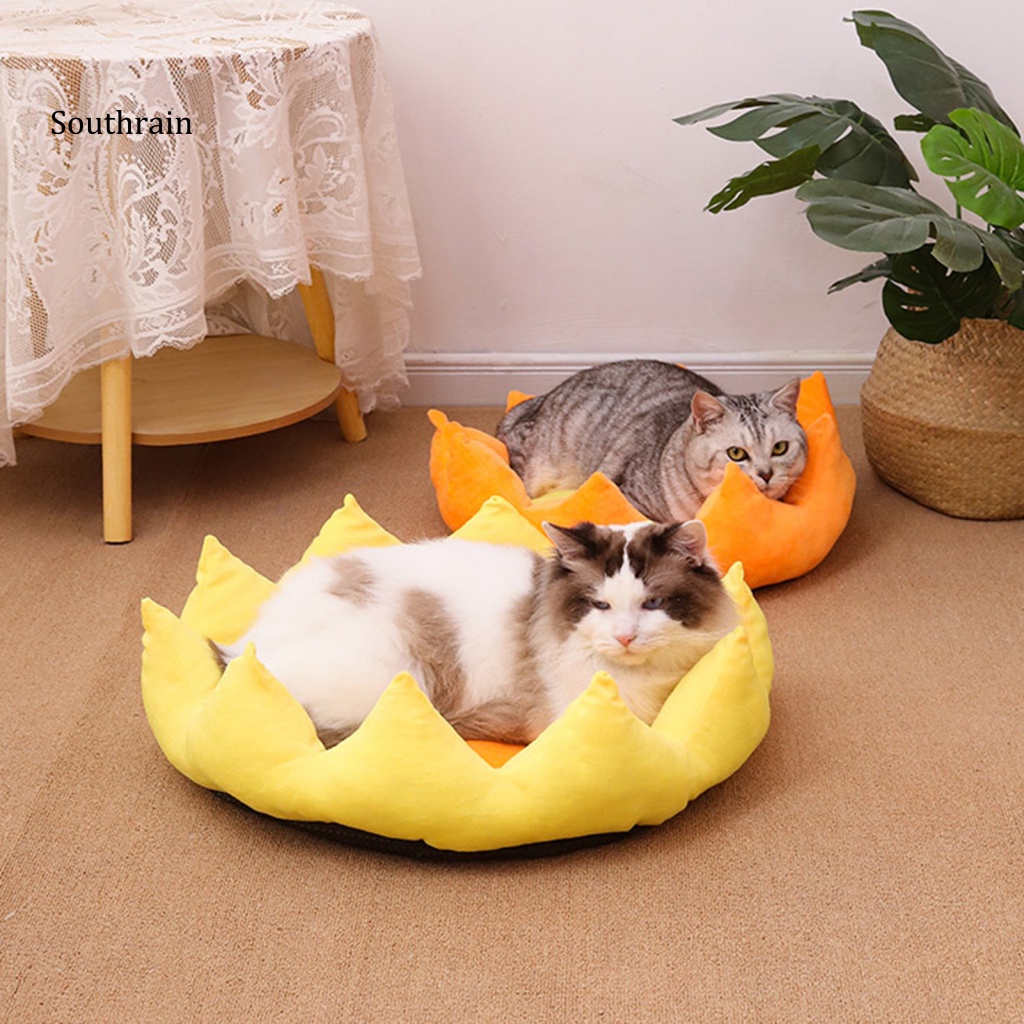 Giường Ngủ Vải Bông Kennels Tròn Dài Siêu Mỏng Có Thể Giặt Rửa Cho Thú Cưng