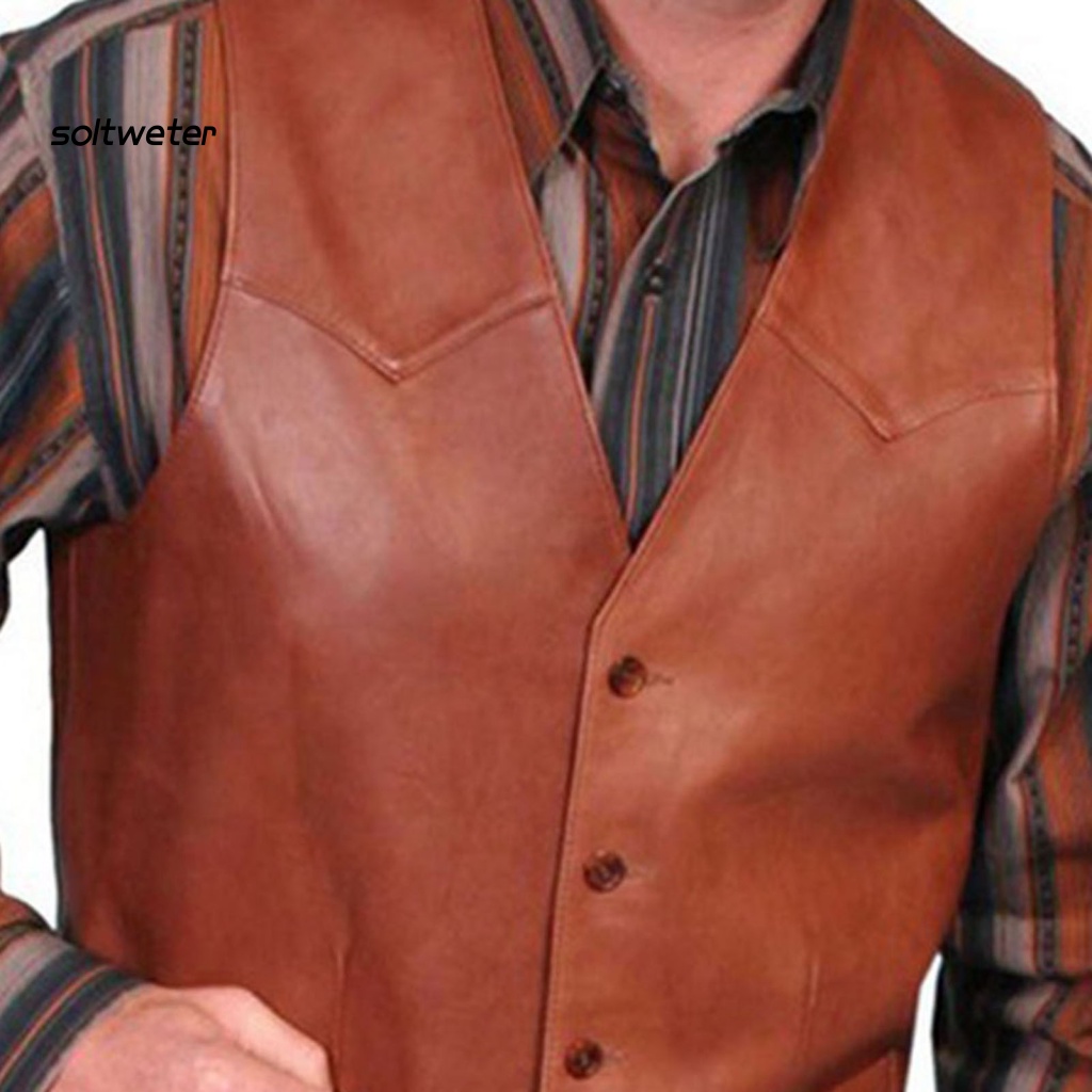 Áo Ghi Lê Cổ Chữ V Phong Cách Phương Tây Cho Nam