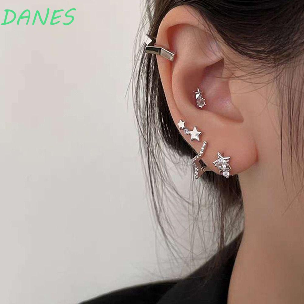 Khuyên Tai Tròn Bằng Hợp Kim Đơn Giản Cá Tính Phong Cách Hàn Quốc Cho Nữ