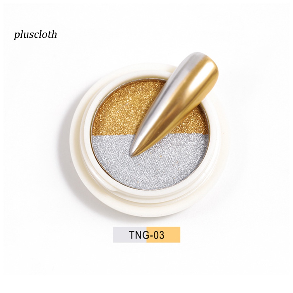 Bột Kim Tuyến Tráng Gương Hai Màu Sắc Lấp Lánh Trang Trí Móng Tay Nghệ Thuật