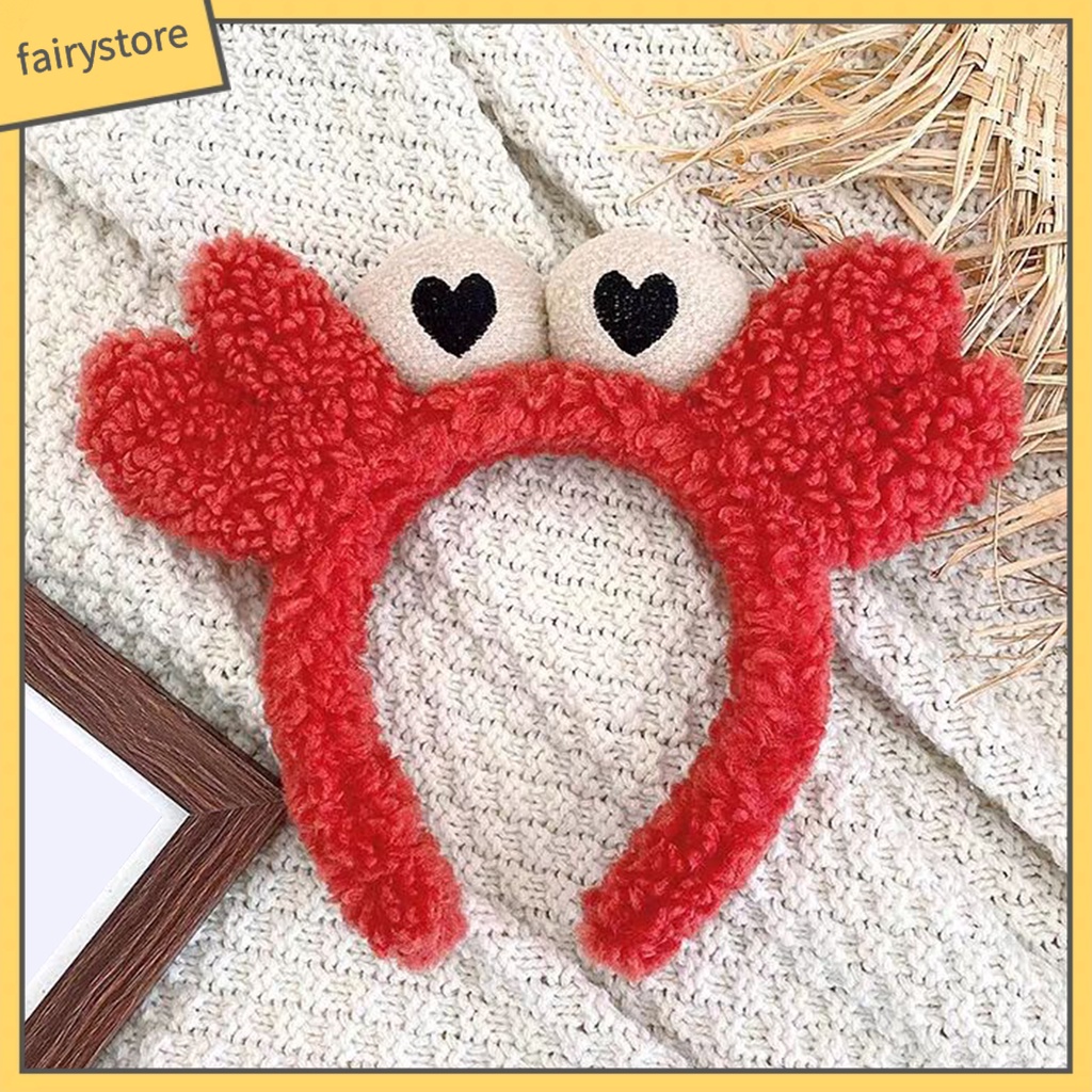 Băng Đô Cài Tóc Hình Cua Hoạt Hình Dễ Thương Cho Nữ