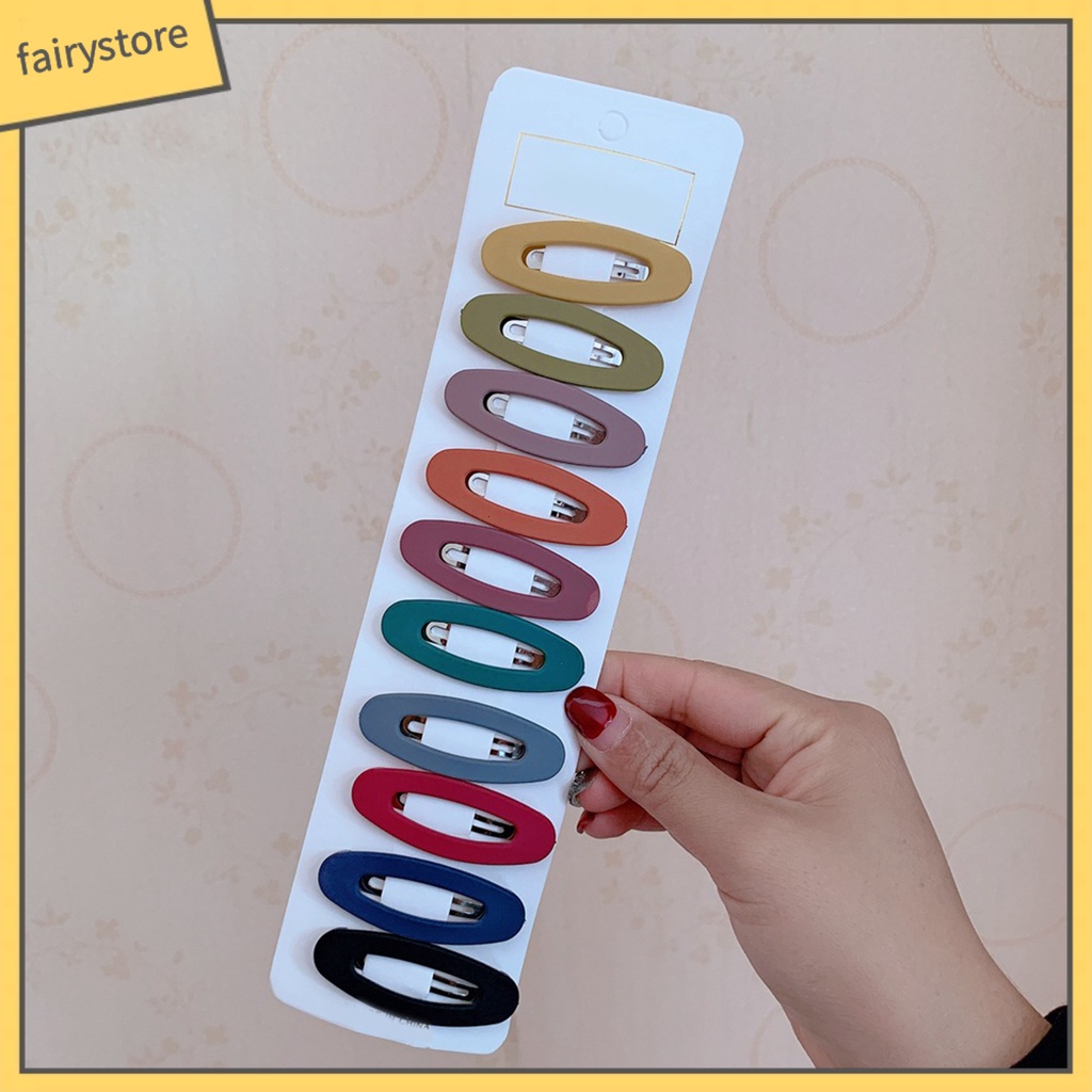 Set 10 Kẹp Tóc Acrylic Phong Cách Hàn Quốc Cho Nữ