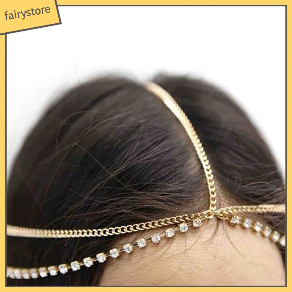 Dây Đeo Đầu Chuỗi Hạt Phong Cách Bohemia Cho Nữ