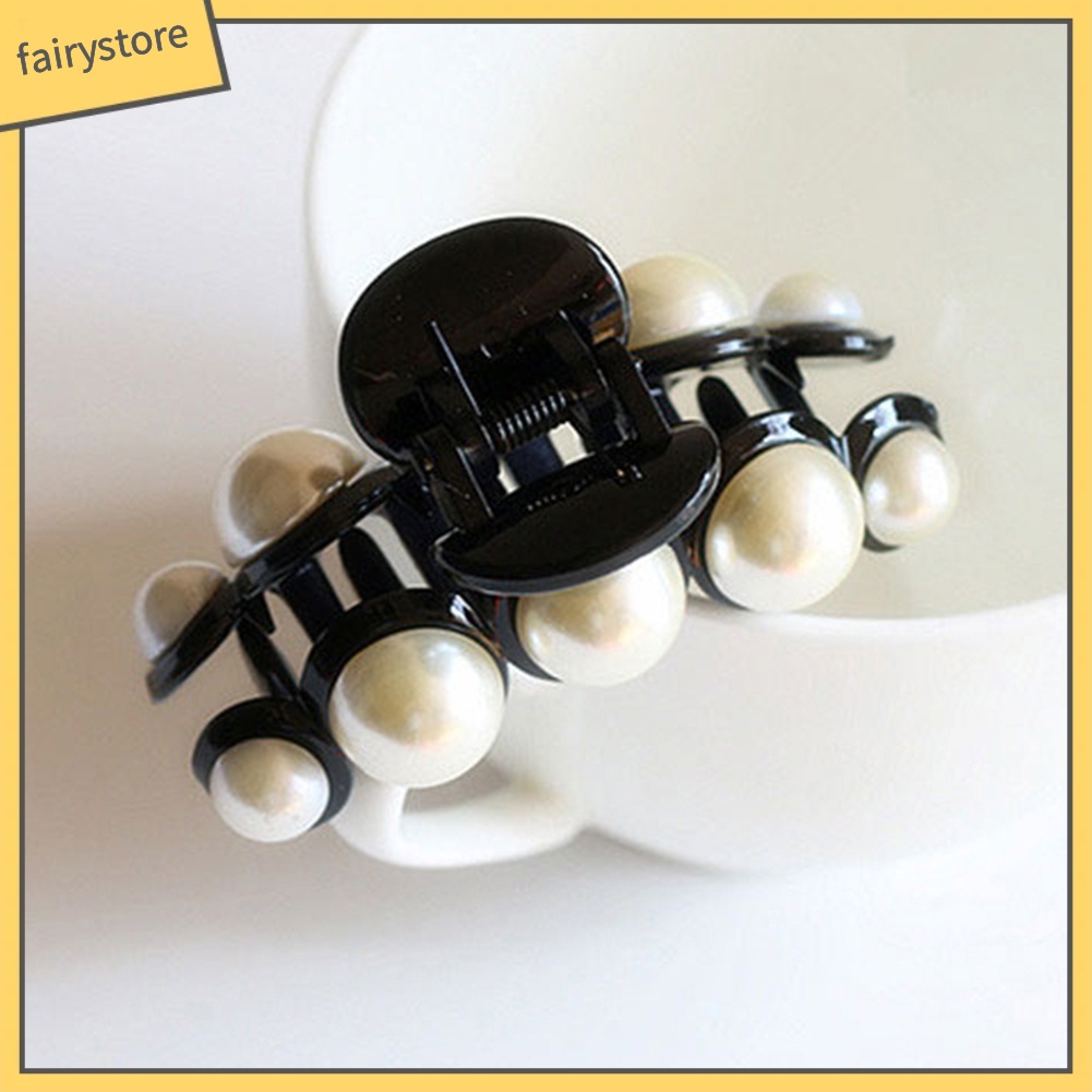 Kẹp Tóc Đính Ngọc Trai Giả Lấp Lánh Thanh Lịch Cho Nữ