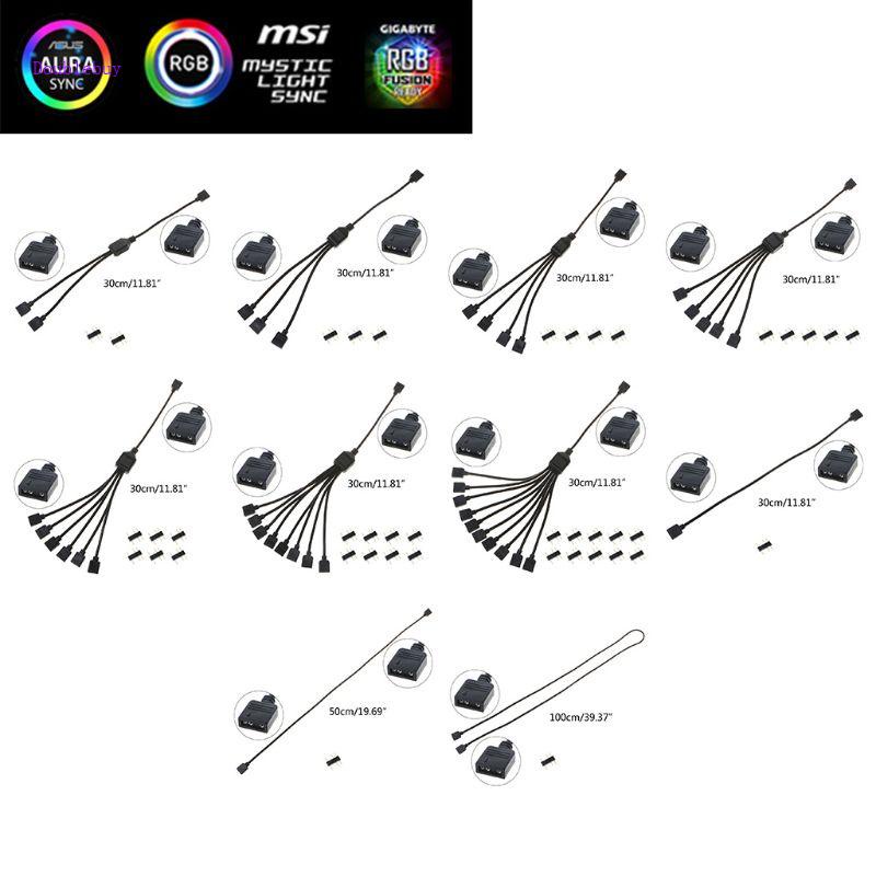 Cáp Chia Cổng RGB 5V 3 Pin Chuyên Dụng Cho Khung Gầm Máy Tính