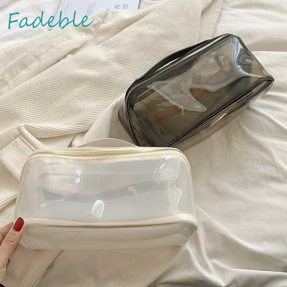 Túi Đựng Đồ Dùng Nhà Tắm Cỡ Lớn Thiết Kế Nhìn Xuyên Thấu Thời Trang Cho Nữ