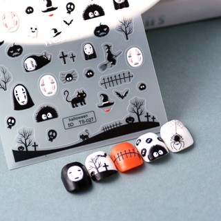 Sticker Nổi Lụa  5D | Vô Diện Đáng Yêu | Hình Dán Móng Tay