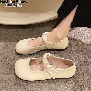 Giày Búp Bê Mary Jane Da Mềm Đế Bằng Phong Cách Thanh Lịch Và Thời Trang Dành Cho Bạn Nữ