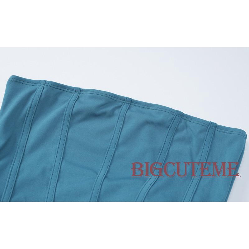 Đầm Ôm Không Dây Có Túi Thời Trang Mùa Hè Cho Nữ