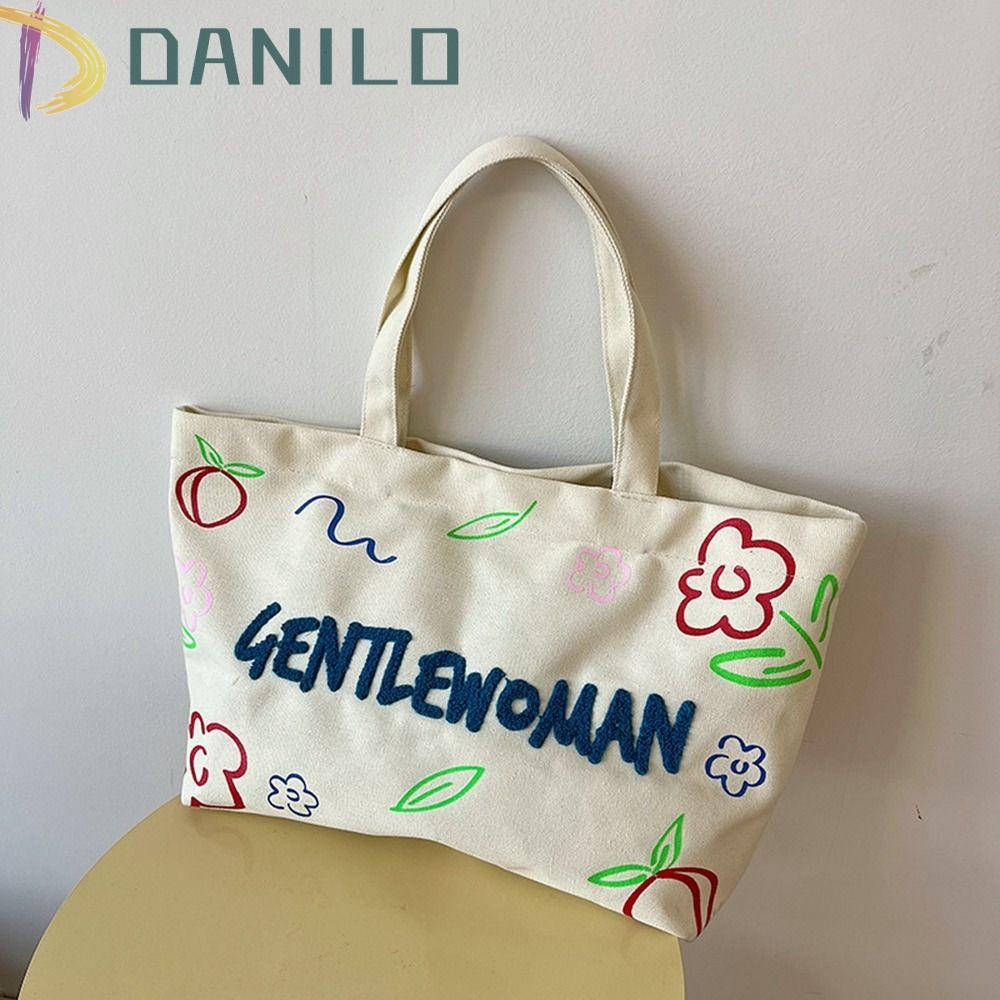 Túi vải Thêu Chữ Thời Trang Cho Nữ