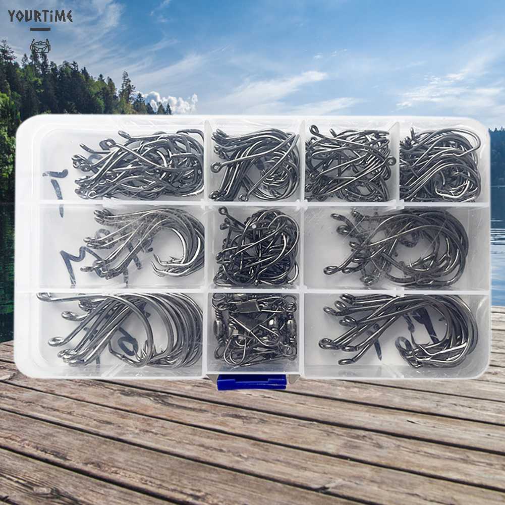 Set 170 Lưỡi Câu Cá Bằng Thép Cacbon 7384