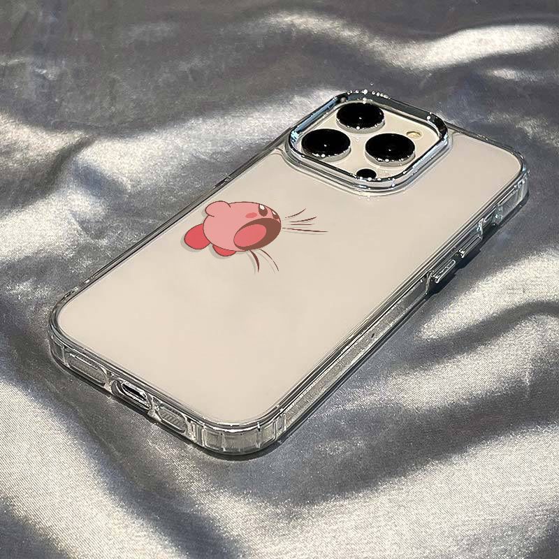 ✅Ốp Điện Thoại Dẻo Họa Tiết Ngôi Sao Kirby Đơn Giản Chống Sốc Cho Iphone 14pro 117 13Iphone12In plus8 / Apple