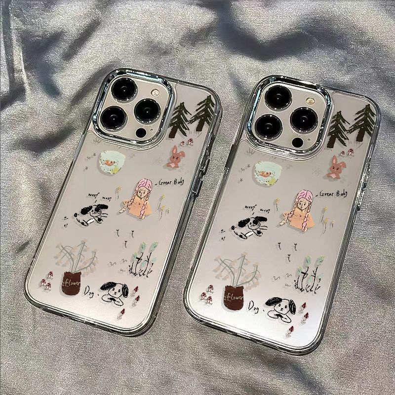 ✅Ốp Điện Thoại Mềm Chống Sốc Họa Tiết Khu Rừng Đơn Giản Cho iPhone127 11plus14promax 8In 13 O7VV