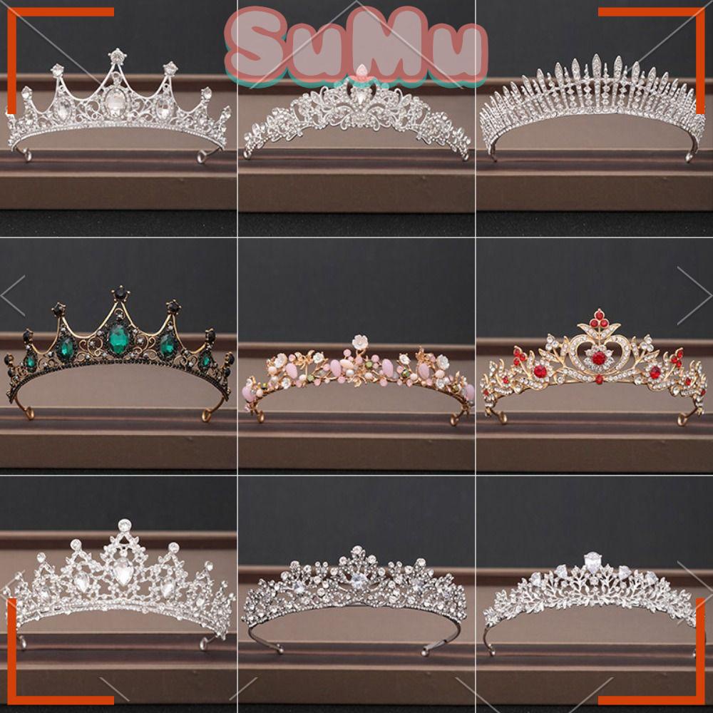 Sumu Kẹp Tóc Cô Dâu|Cài Tóc Cô Dâu Đính Đá Sang Trọng|Lược Chải Tóc Hình Vương Miện Xinh Xắn