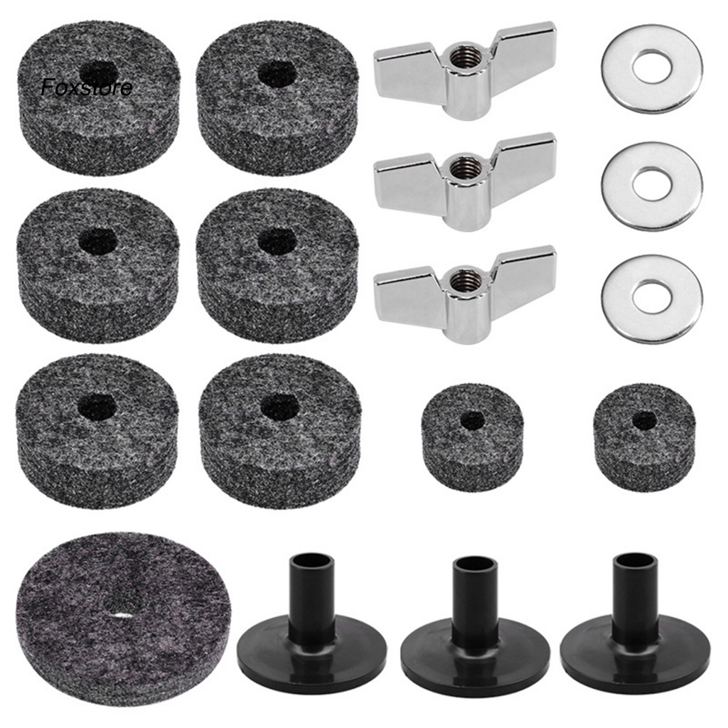 Set 18 Miếng Đệm Nỉ Mini Chống Trầy Thay Thế Dành Cho Trống Cymbal