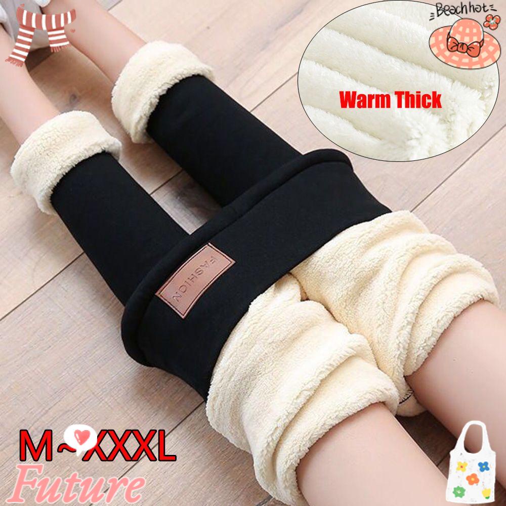 Quần Legging Len Lông Cừu Lưng Cao Thiết Kế Đơn Giản Thời Trang Dành Cho Nữ