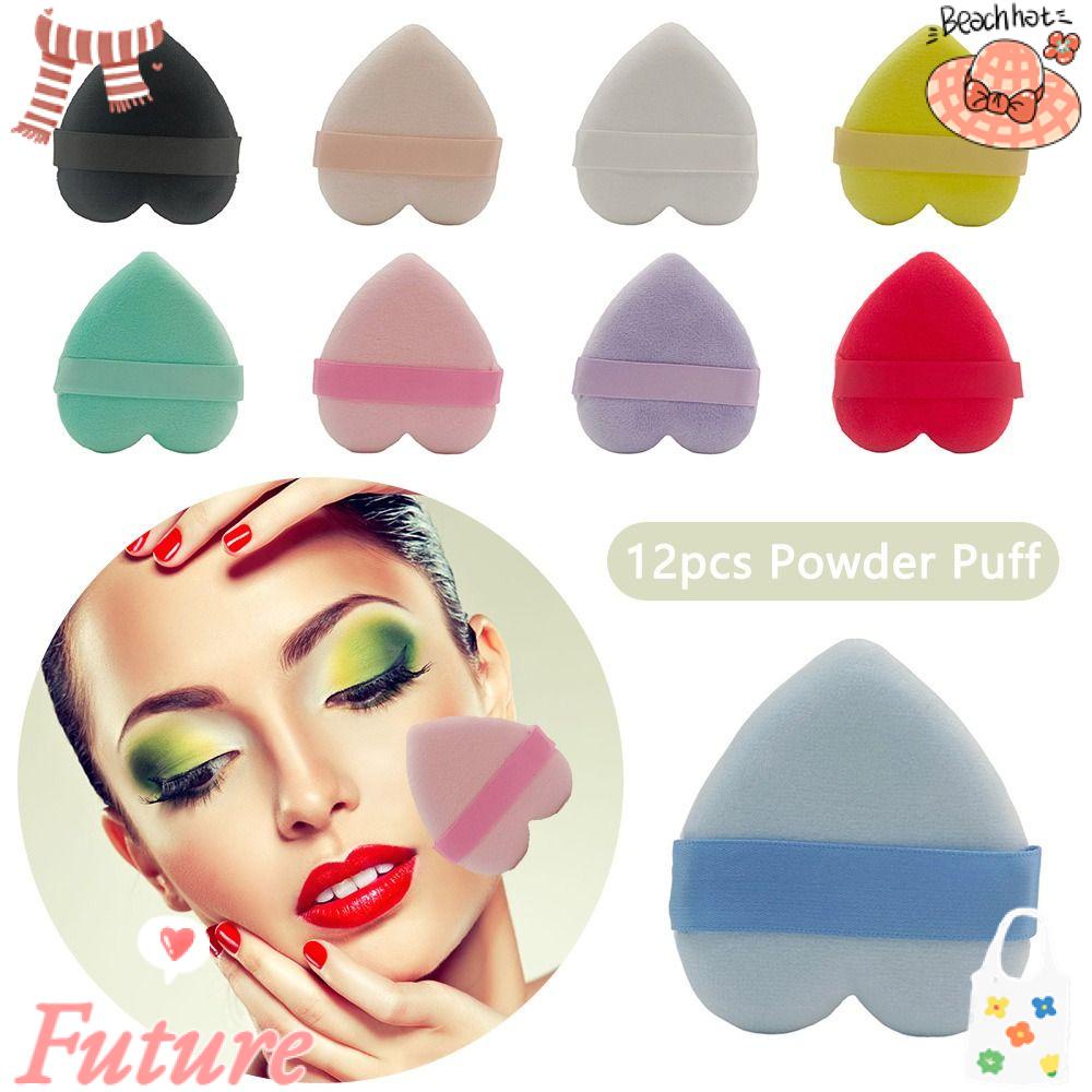 Mút Trang Điểm Cotton Hình Trái Tim Tiện Dụng