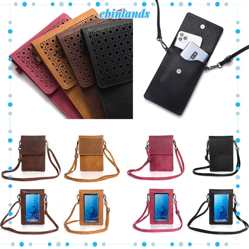 Ebinlands Túi Đeo Vai Phối Lưới Thoáng Khí Có Thể Chạm Màn Hình Cảm Ứng Chất Lượng Cao