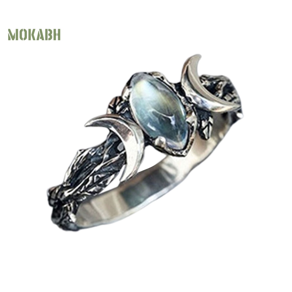 [Mok Abh] Nhẫn Đính Đá Theo Phong Cách Bohemia Cổ Điển