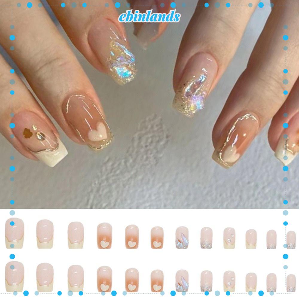 Set 24 Móng Tay Giả Có Thể Tháo Rời