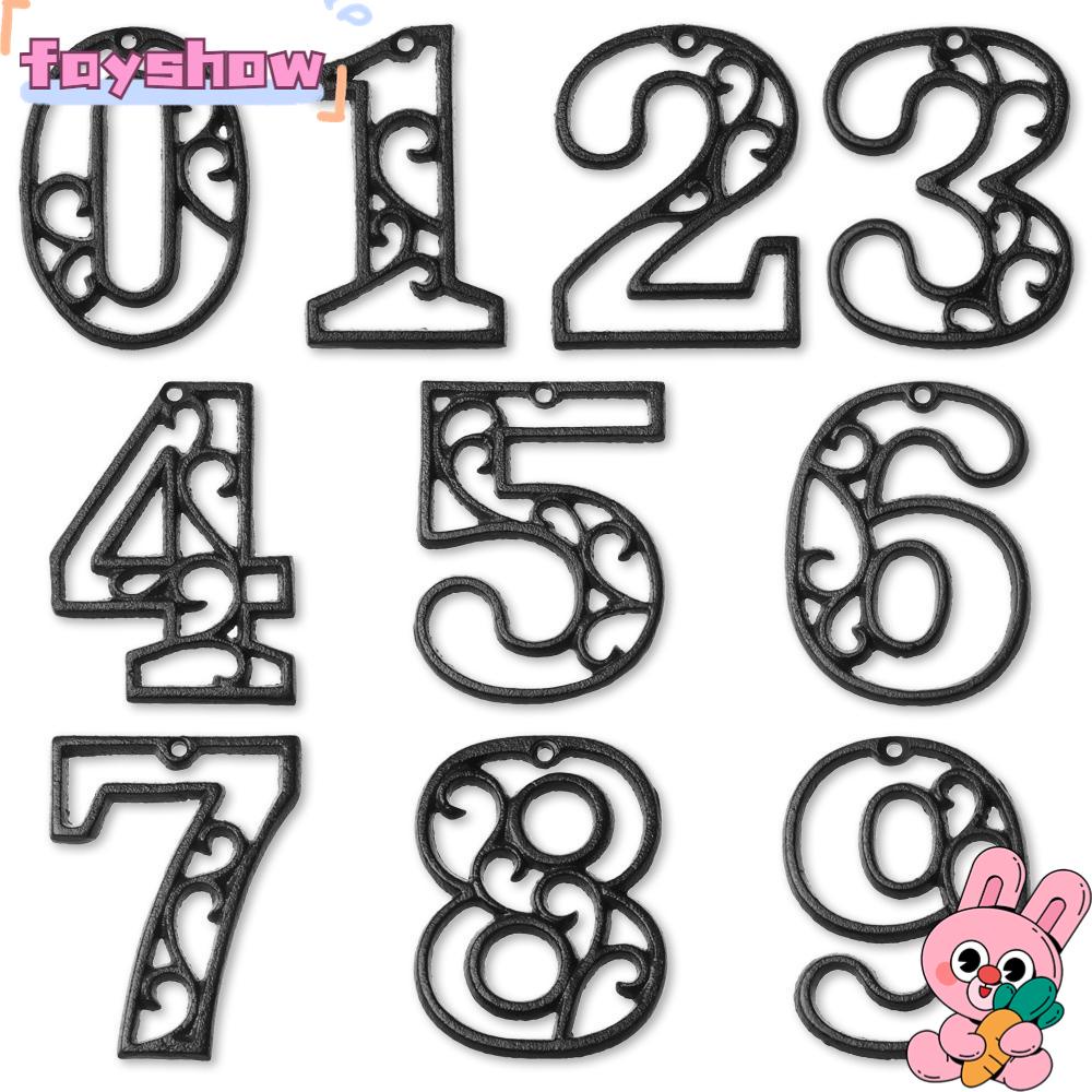 Phụ Kiện Trang Trí Tường Hình Con Số Bằng Sắt Độc Đáo