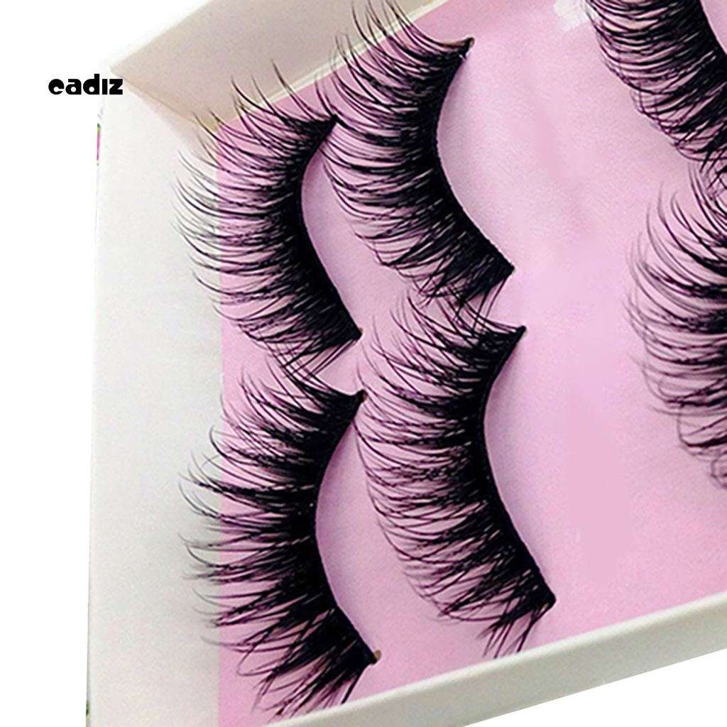 Bộ 5 Cặp Lông Mi Giả Dài Và Dày Mềm Mại Tự Nhiên