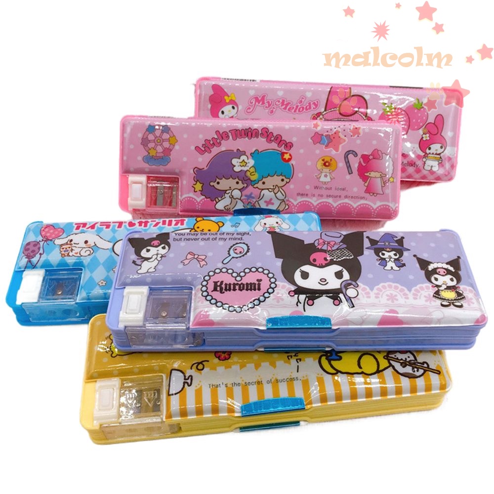 Hộp Bút Đa Năng Họa Tiết Hoạt Hình Anime Kuromi My Melody Dễ Thương Dùng Làm Quà Tặng Sinh Nhật