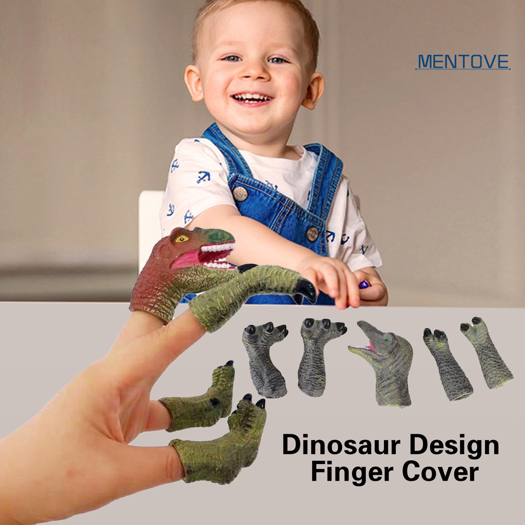 [MT] Đồ Chơi Con Rối Ngón Tay Hình Khủng Long Bằng Vinyl Kết Cấu Thoải Mái Vui Nhộn Dùng Làm Quà Tặng